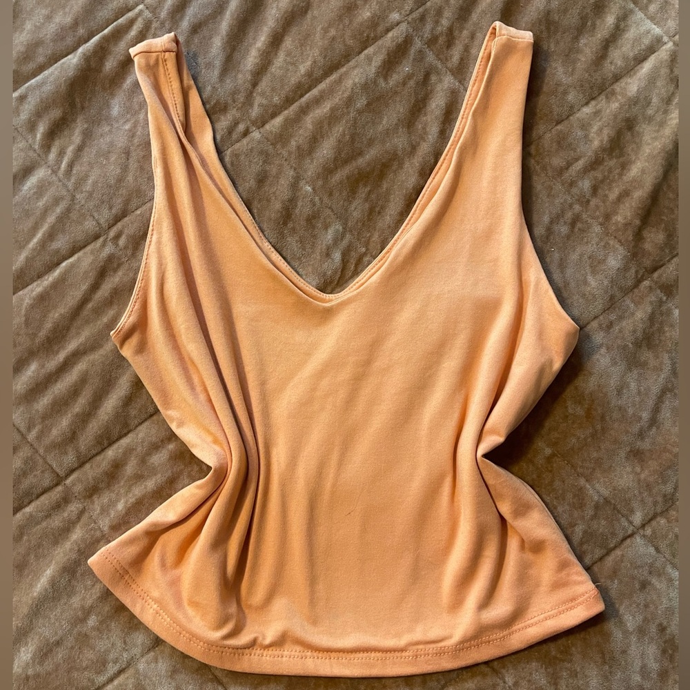 Bright Orange Cropped Tank!!